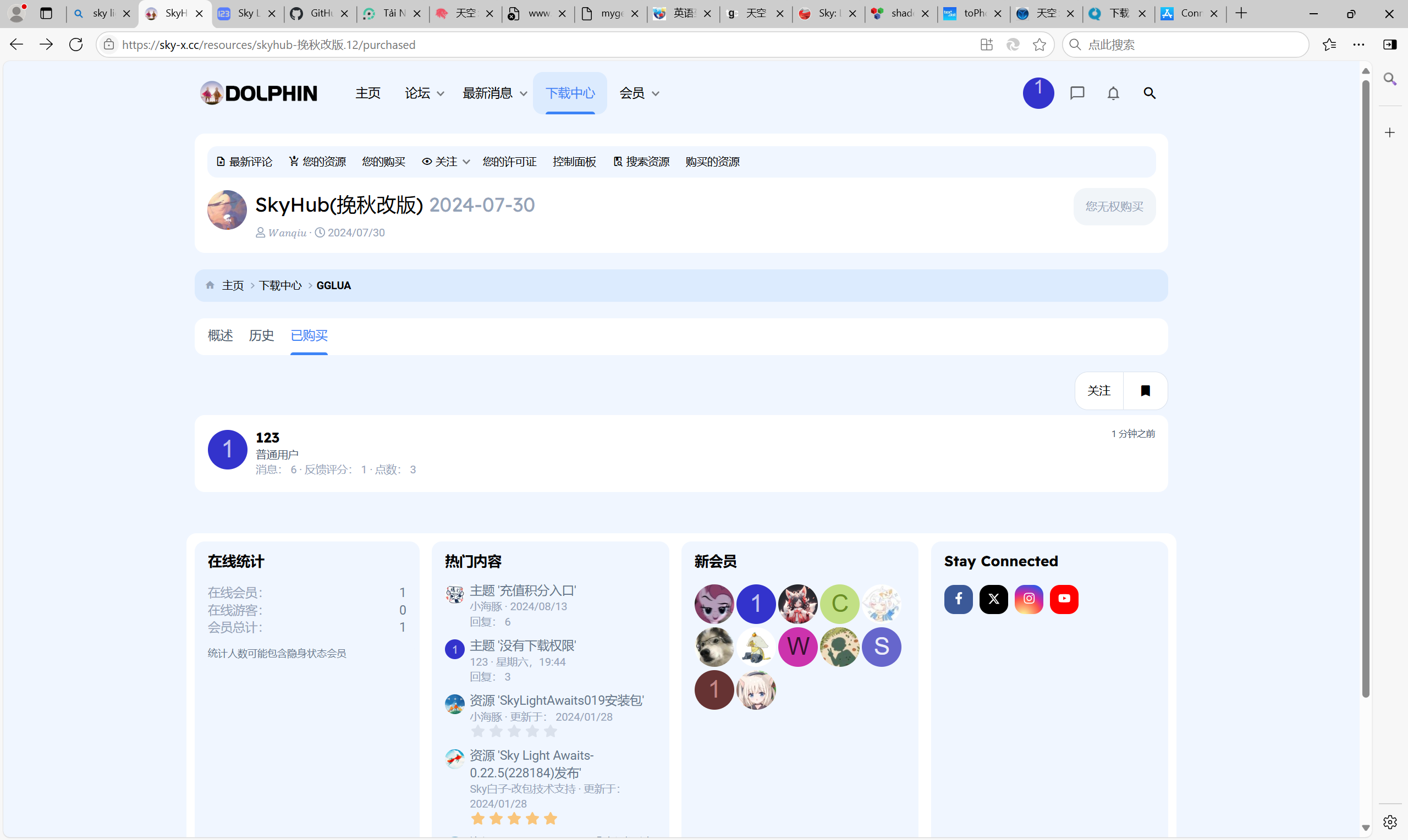 SkyHub(挽秋改版) _ 🐬HRCOUA🐬 和另外 15 个页面 - 用户配置 1 - Microsoft​ Edge 2024_11_20 22_00_10.png